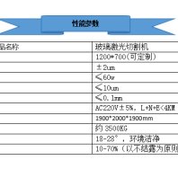 双平台玻璃激光切割设备