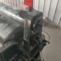 1.1米铁板机械传动二轴液压电动锥形卷管机
