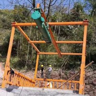 龍門吊人工挖孔樁方樁吊機 挖樁重型提升機 起吊3T