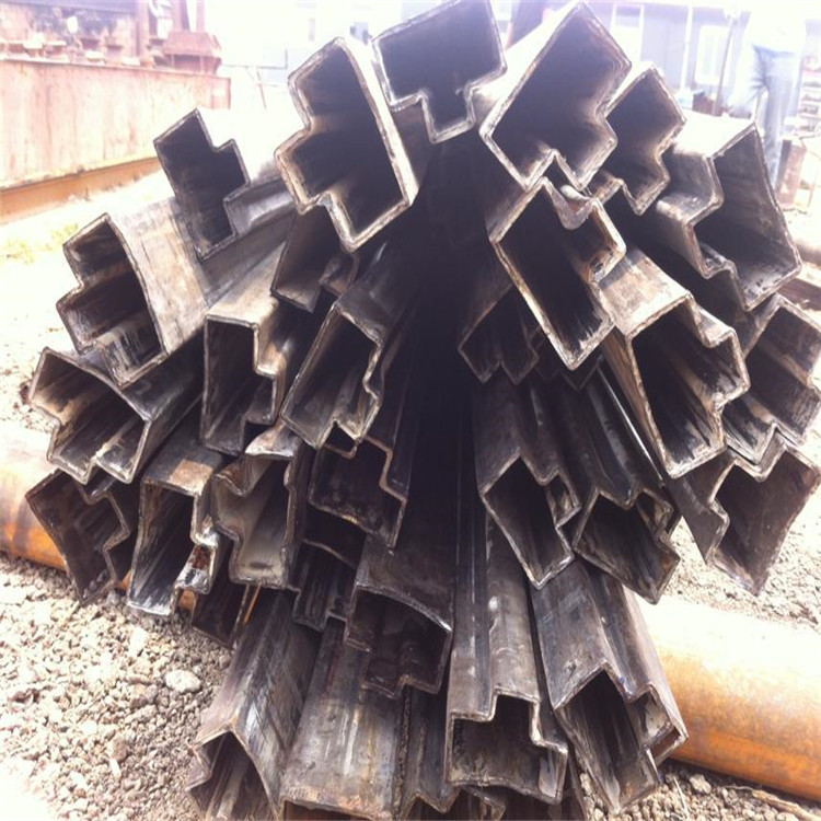高速护栏立柱用薄壁凹槽管 镀锌T型管生产厂家
