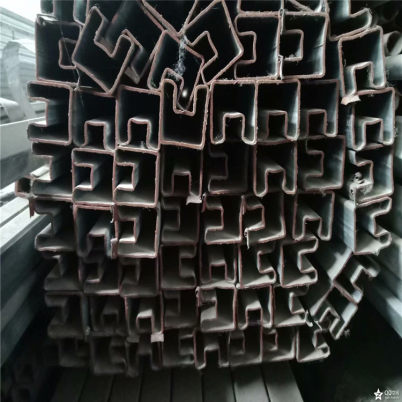 高速护栏立柱用40*40镀锌凹槽管 凸型管厂家供应
