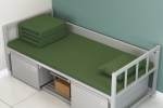 略阳宿舍钢制单人床制式单层床