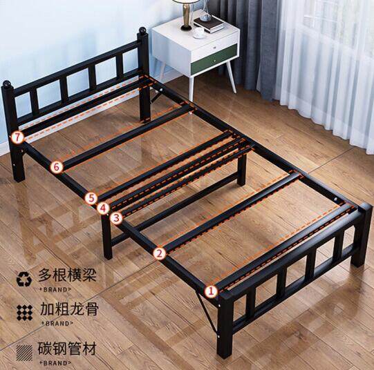 淄川钢制单人床制式双层床