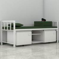 吉县钢制公寓床制式单层床