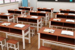 清原教室課桌椅折疊實木書法桌