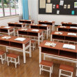石泉单人课桌椅折叠国学教室桌椅