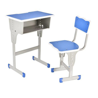 交口单人课桌椅折叠教室国学桌