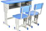 保德国学教室桌椅折叠实木书法桌