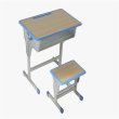 郓城橡木国学桌折叠国学教室桌椅