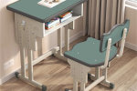 根河橡木国学桌折叠国学教室桌椅