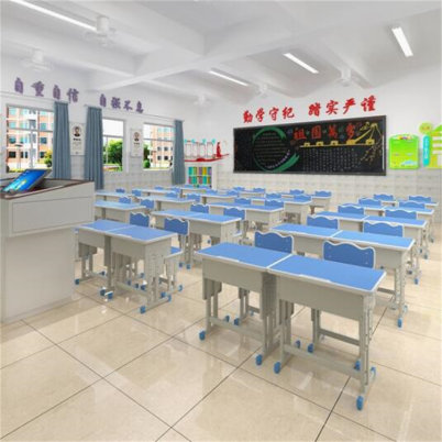 金安学校课桌椅折叠教室国学桌