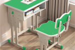 蠡縣美術課桌椅折疊實木書法桌