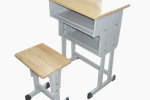 博兴双人课桌椅实木书法桌