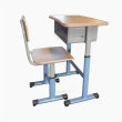 突泉单人课桌椅折叠教室国学桌