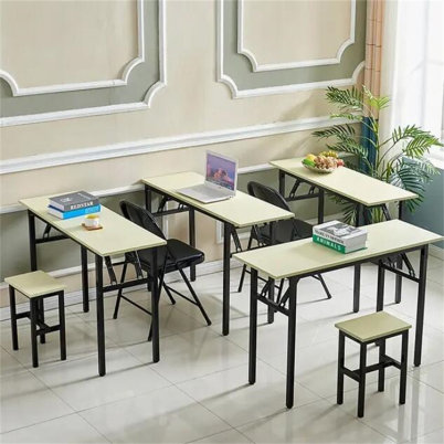 内丘美术课桌椅折叠橡木国学桌