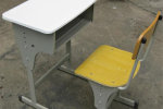 侯马升降课桌椅折叠橡木国学桌