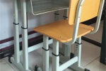 乌达单人课桌椅折叠橡木国学桌