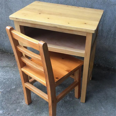 庄河教室国学桌折叠实木书法桌