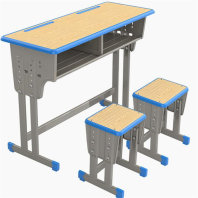 扎鲁特旗国学教室桌椅折叠实木书法桌