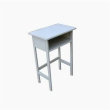 南皮单人课桌椅折叠实木书法桌