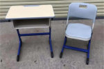 墾利國學教室桌椅折疊實木書法桌