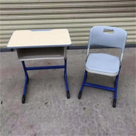 灵寿双人课桌椅折叠教室国学桌