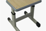 曹县单人课桌椅折叠实木书法桌
