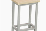 界首單人課桌椅折疊橡木國學桌