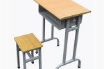 太子河單人課桌椅折疊橡木國學桌