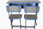 海勃湾双人课桌椅折叠国学教室桌椅