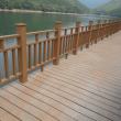 供应庭院景区生态木塑防护围栏 河道木塑安全栏杆
