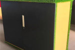 柞水幼儿园收纳柜户外涂鸦储物柜钢制拆装