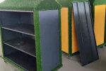 夹江幼儿园收纳柜户外涂鸦收纳柜钢制组装