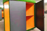绥德幼儿园玩具收纳柜户外画画涂鸦柜钢制组装