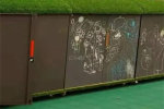 宜州幼儿园收纳柜户外涂鸦储物柜钢制组装