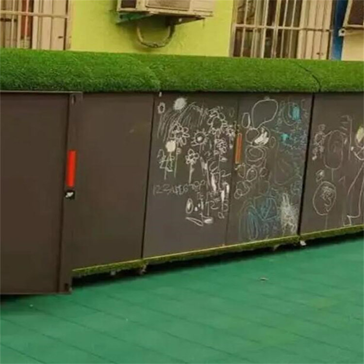 尼木幼儿园收纳柜户外画画涂鸦柜钢制组装