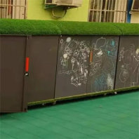 阆中幼儿园收纳架户外画画涂鸦柜钢制组装