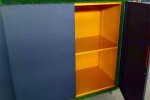 三穗幼儿园玩具柜户外画画涂鸦柜钢制组装