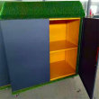 望江幼儿园收纳架户外涂鸦收纳柜钢制组装