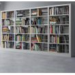 开封图书馆书架木护板书架可组装铁皮柜