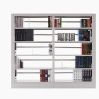 沙湾图书馆书架木纹转印书架可组装铁皮柜