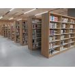 安阳图书馆书架木护板书架可组装铁皮柜