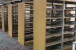 织金阅览室期刊架木纹转印书架可组装铁皮柜