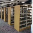 紫金单面钢制书架木纹转印书架可组装铁皮柜