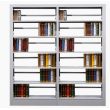 环江图书馆书架木护板书架可组装铁皮柜