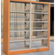 邵东圆形钢制书架木护板书架可组装铁皮柜